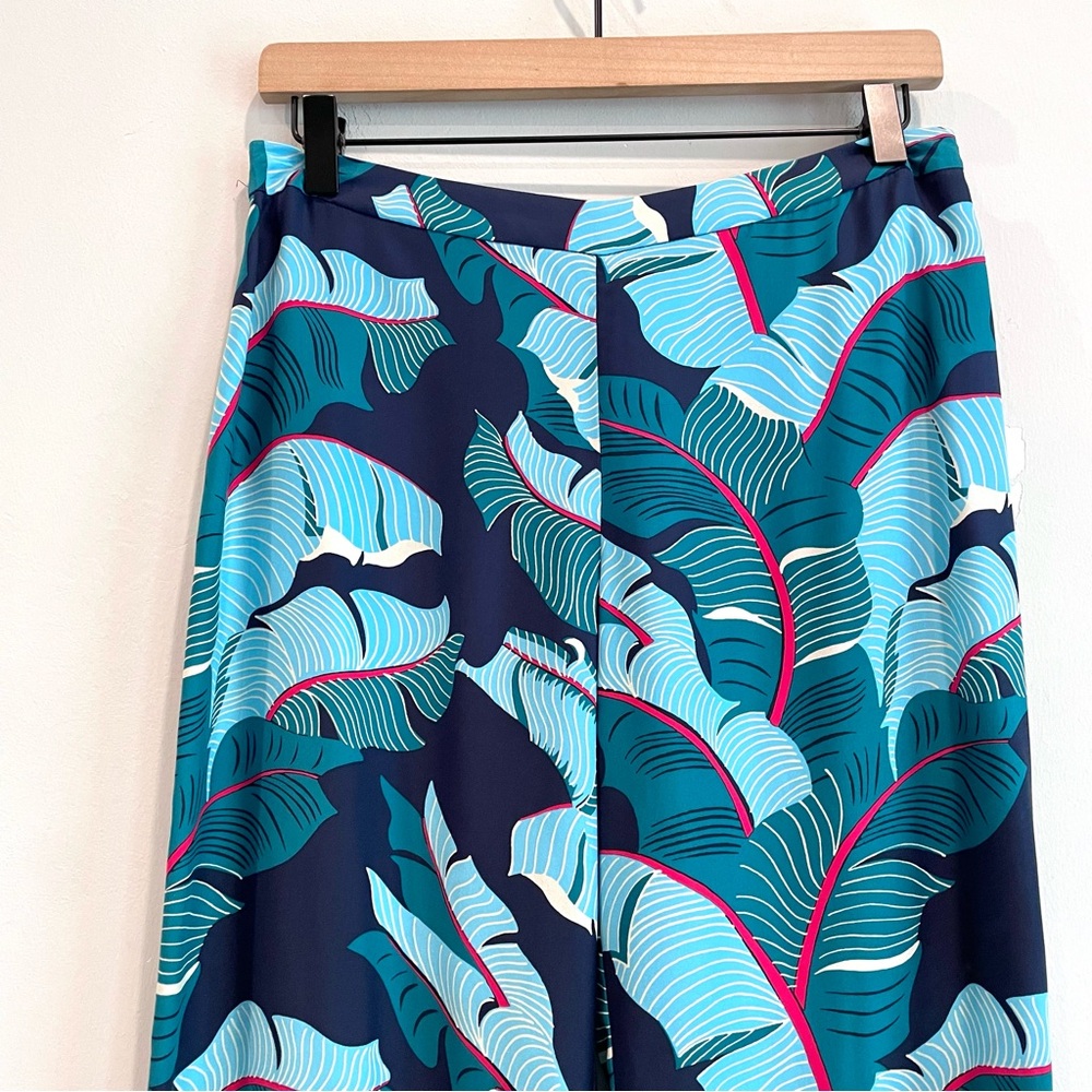 Lucky Brand by Dale Hope Silk Tropical Leaf Pants - Picture 2 of 11